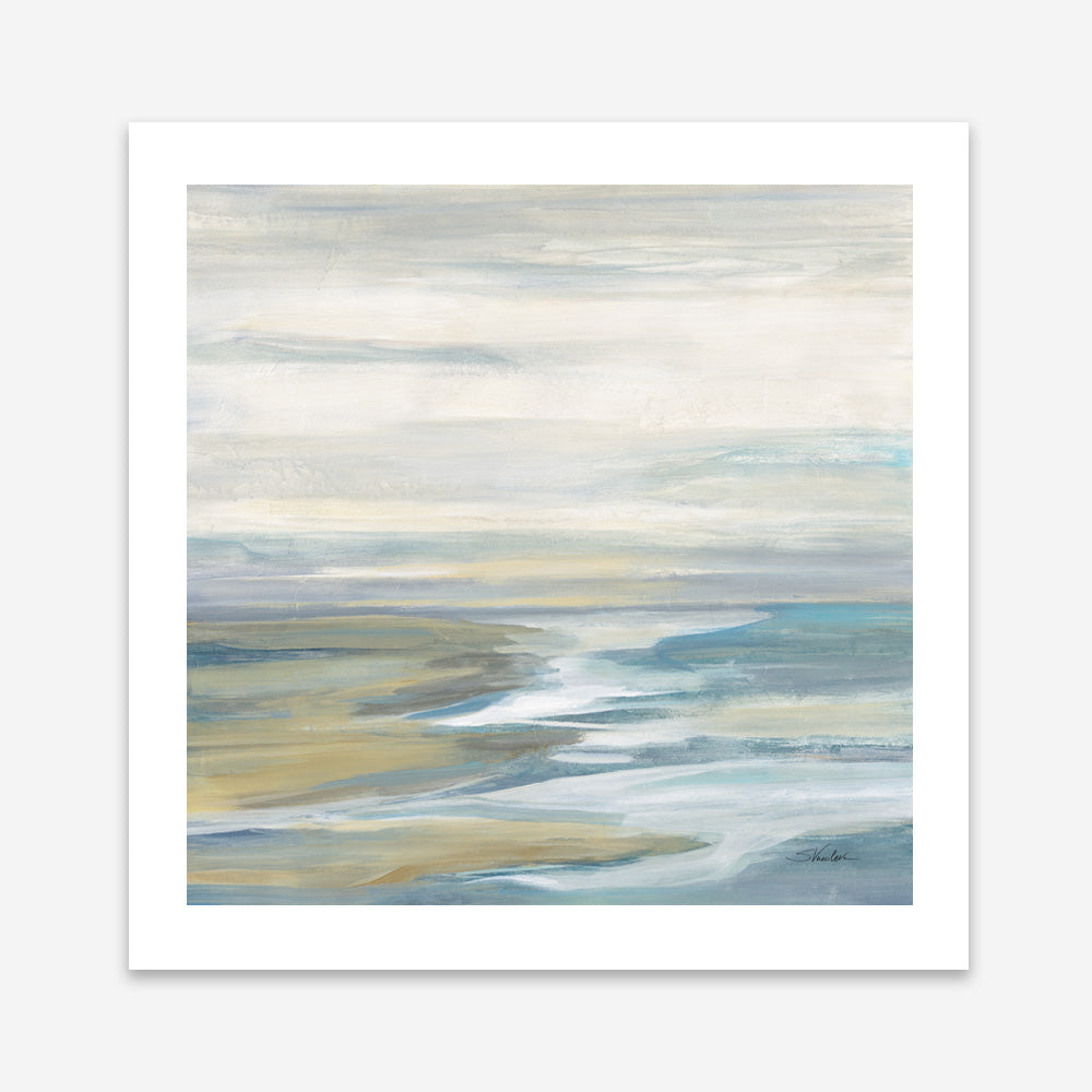 Shop Morning Sea Light (Square) Art Print a painted abstract themed wall art print from The Print Emporium wall artwork collection - Buy Australian made fine art painting style poster and framed prints for the home and your interior decor room, TPE-WA-68339-AP