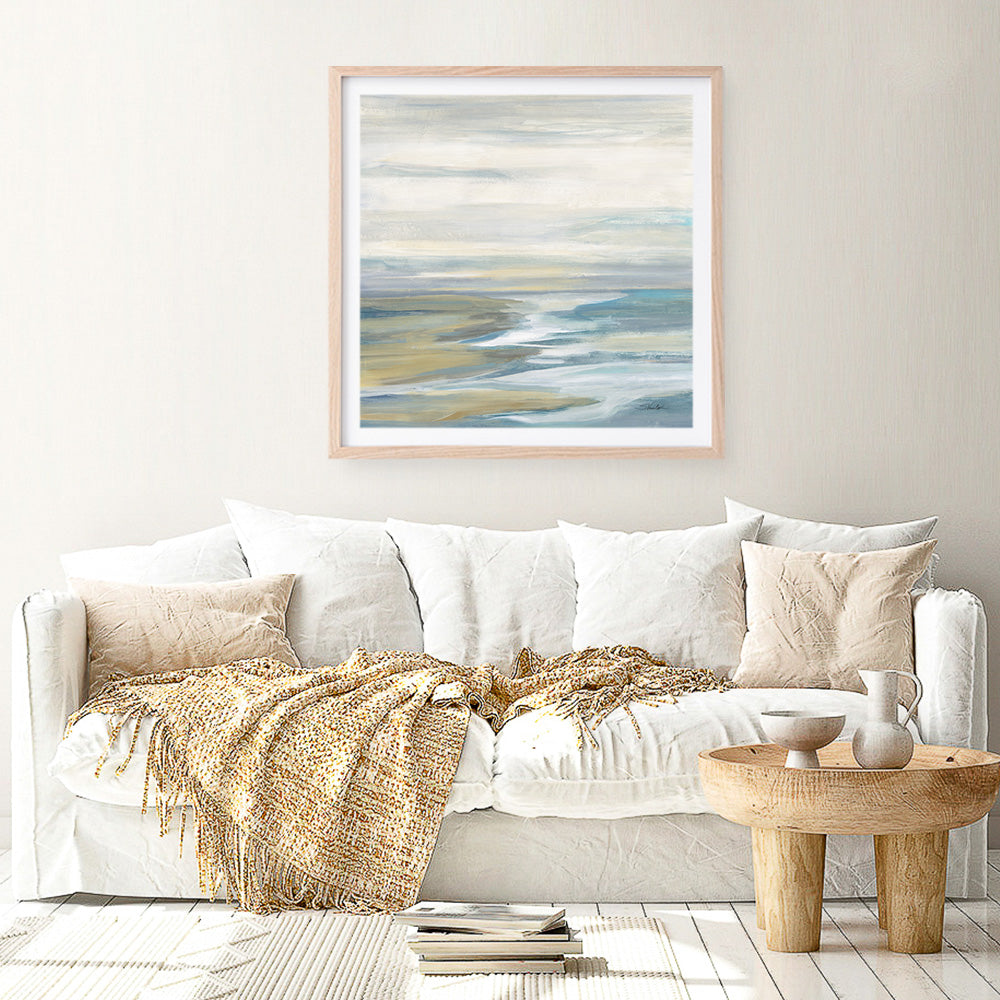 Shop Morning Sea Light (Square) Art Print a painted abstract themed wall art print from The Print Emporium wall artwork collection - Buy Australian made fine art painting style poster and framed prints for the home and your interior decor room, TPE-WA-68339-AP