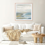Shop Morning Sea Light (Square) Art Print a painted abstract themed wall art print from The Print Emporium wall artwork collection - Buy Australian made fine art painting style poster and framed prints for the home and your interior decor room, TPE-WA-68339-AP