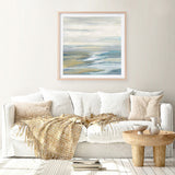 Shop Morning Sea Light (Square) Art Print a painted abstract themed wall art print from The Print Emporium wall artwork collection - Buy Australian made fine art painting style poster and framed prints for the home and your interior decor room, TPE-WA-68339-AP