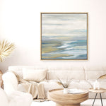 Shop Morning Sea Light (Square) Canvas Print a painted abstract themed framed canvas wall art print from The Print Emporium artwork collection - Buy Australian made fine art painting style stretched canvas prints for the home and your interior decor space, TPE-WA-68339-CA-40X40-NF