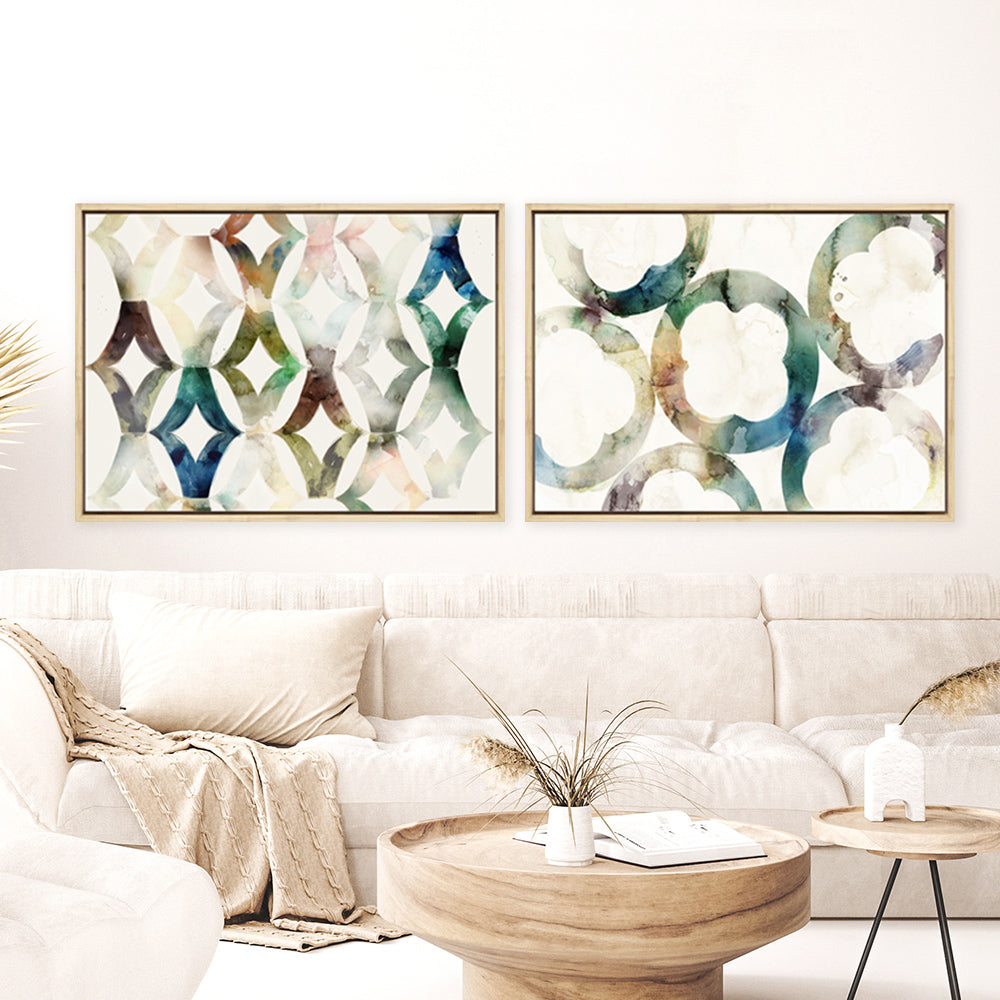 Shop Moroccan Displacement Canvas Print a painted abstract themed framed canvas wall art print from The Print Emporium artwork collection - Buy Australian made fine art painting style stretched canvas prints for the home and your interior decor space, TPE-PC-SE213-CA-35X46-NF