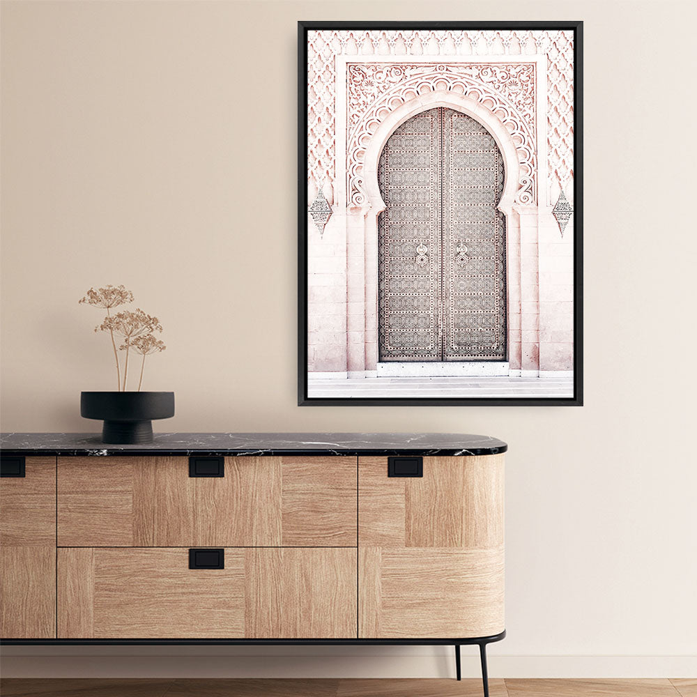 Shop Moroccan Door II Photo Canvas Print a Moroccan desert boho themed photography framed stretched canvas print from The Print Emporium wall artwork collection - Buy Australian made prints for the home and your interior decor space, TPE-826-CA-35X46-NF