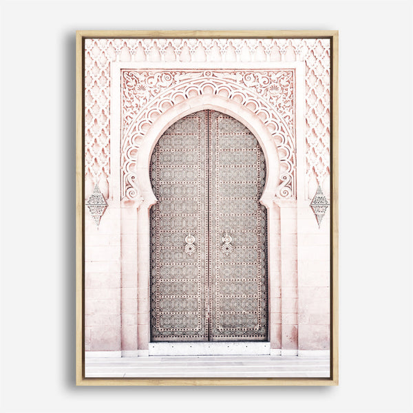 Shop Moroccan Door II Photo Canvas Print a Moroccan desert boho themed photography framed stretched canvas print from The Print Emporium wall artwork collection - Buy Australian made prints for the home and your interior decor space, TPE-826-CA-35X46-NF