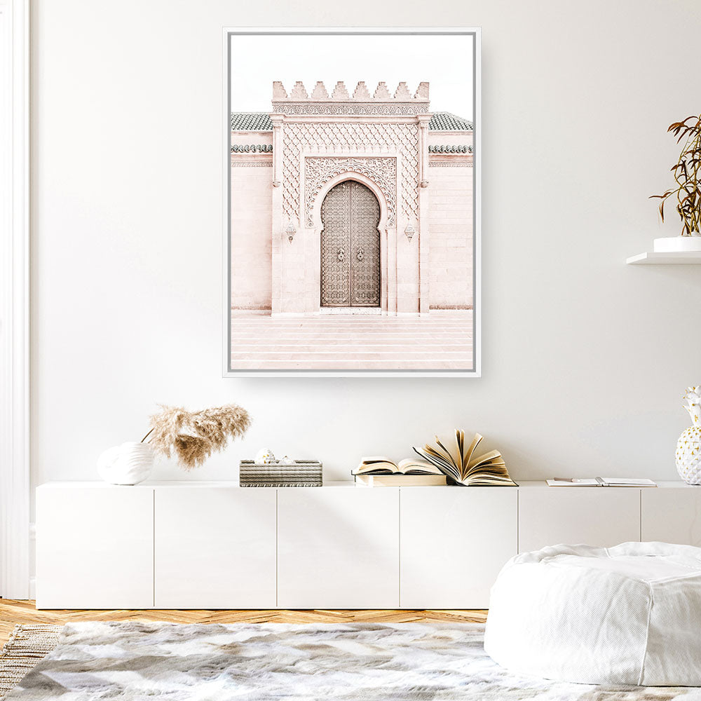 Shop Moroccan Door III Photo Canvas Print a Moroccan desert boho themed photography framed stretched canvas print from The Print Emporium wall artwork collection - Buy Australian made prints for the home and your interior decor space, TPE-835-CA-35X46-NF