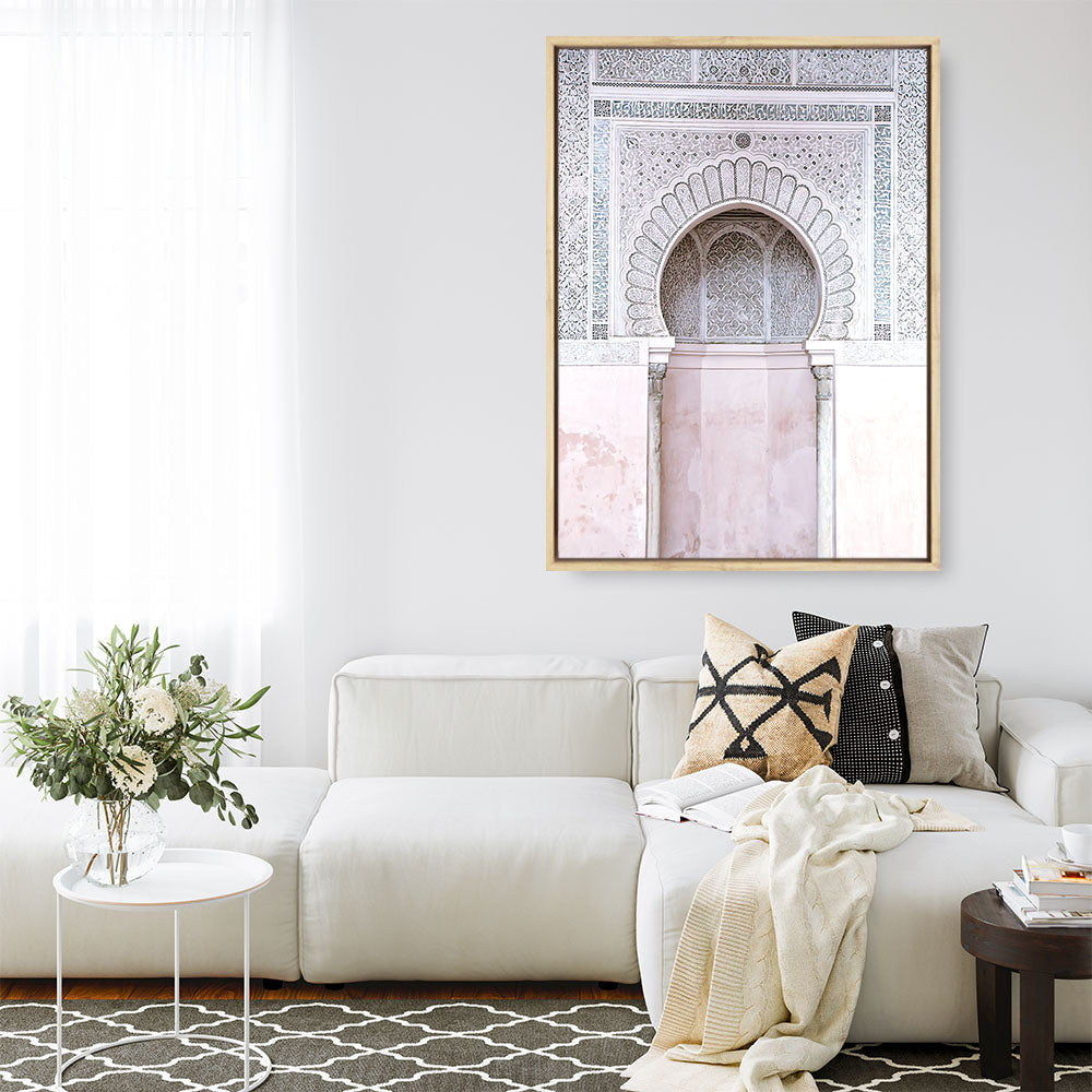 Shop Moroccan Doorway Photo Canvas Print a Moroccan desert boho themed photography framed stretched canvas print from The Print Emporium wall artwork collection - Buy Australian made prints for the home and your interior decor space, TPE-450-CA-35X46-NF