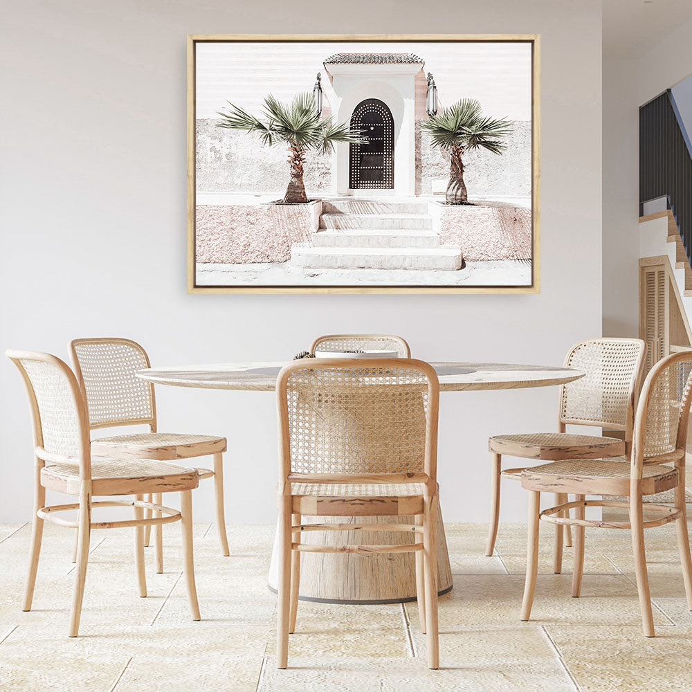 Shop Moroccan Entrance Photo Canvas Print a Moroccan desert boho themed photography framed stretched canvas print from The Print Emporium wall artwork collection - Buy Australian made prints for the home and your interior decor space, TPE-1289-CA-35X46-NF