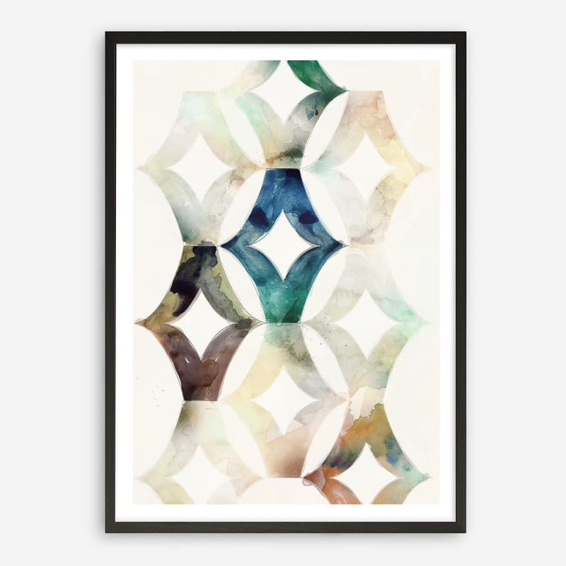 Shop Morocgraphic I Art Print a painted abstract themed wall art print from The Print Emporium wall artwork collection - Buy Australian made fine art painting style poster and framed prints for the home and your interior decor room, TPE-PC-SE215-AP