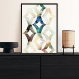 Shop Morocgraphic I Art Print a painted abstract themed wall art print from The Print Emporium wall artwork collection - Buy Australian made fine art painting style poster and framed prints for the home and your interior decor room, TPE-PC-SE215-AP