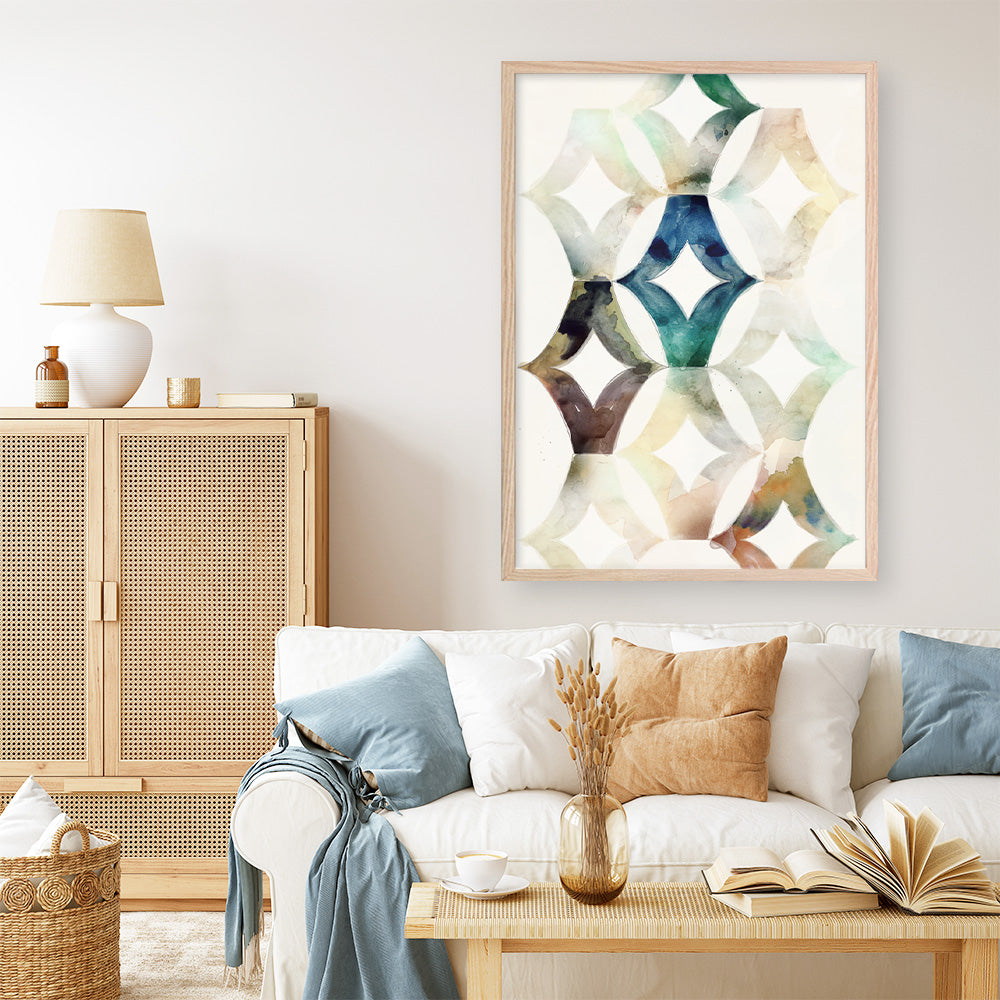 Shop Morocgraphic I Art Print a painted abstract themed wall art print from The Print Emporium wall artwork collection - Buy Australian made fine art painting style poster and framed prints for the home and your interior decor room, TPE-PC-SE215-AP