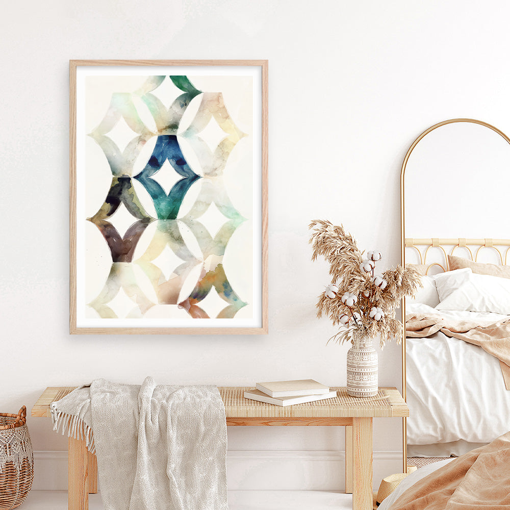 Shop Morocgraphic I Art Print a painted abstract themed wall art print from The Print Emporium wall artwork collection - Buy Australian made fine art painting style poster and framed prints for the home and your interior decor room, TPE-PC-SE215-AP