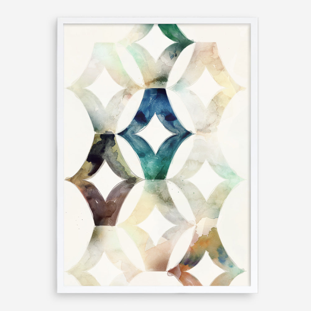 Shop Morocgraphic I Art Print a painted abstract themed wall art print from The Print Emporium wall artwork collection - Buy Australian made fine art painting style poster and framed prints for the home and your interior decor room, TPE-PC-SE215-AP