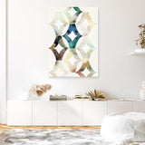 Shop Morocgraphic I Canvas Print a painted abstract themed framed canvas wall art print from The Print Emporium artwork collection - Buy Australian made fine art painting style stretched canvas prints for the home and your interior decor space, TPE-PC-SE215-CA-35X46-NF