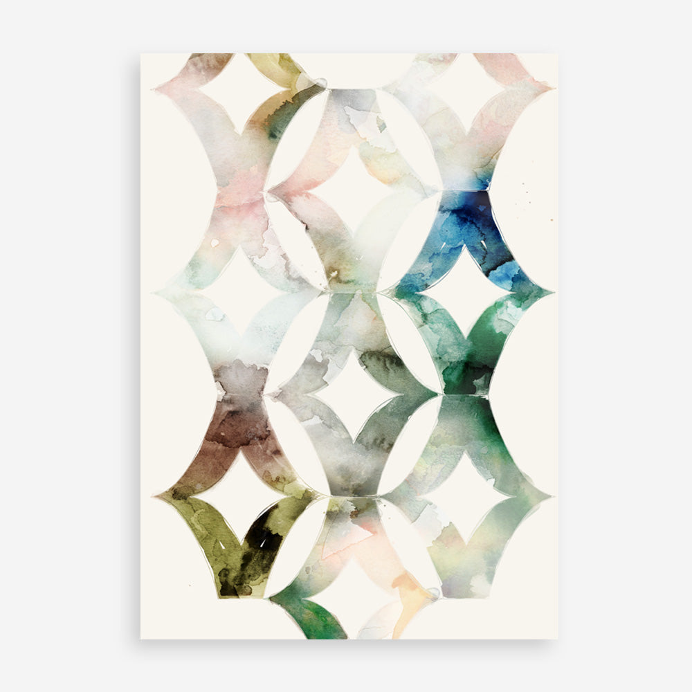 Shop Morocgraphic II Art Print a painted abstract themed wall art print from The Print Emporium wall artwork collection - Buy Australian made fine art painting style poster and framed prints for the home and your interior decor room, TPE-PC-SE216-AP