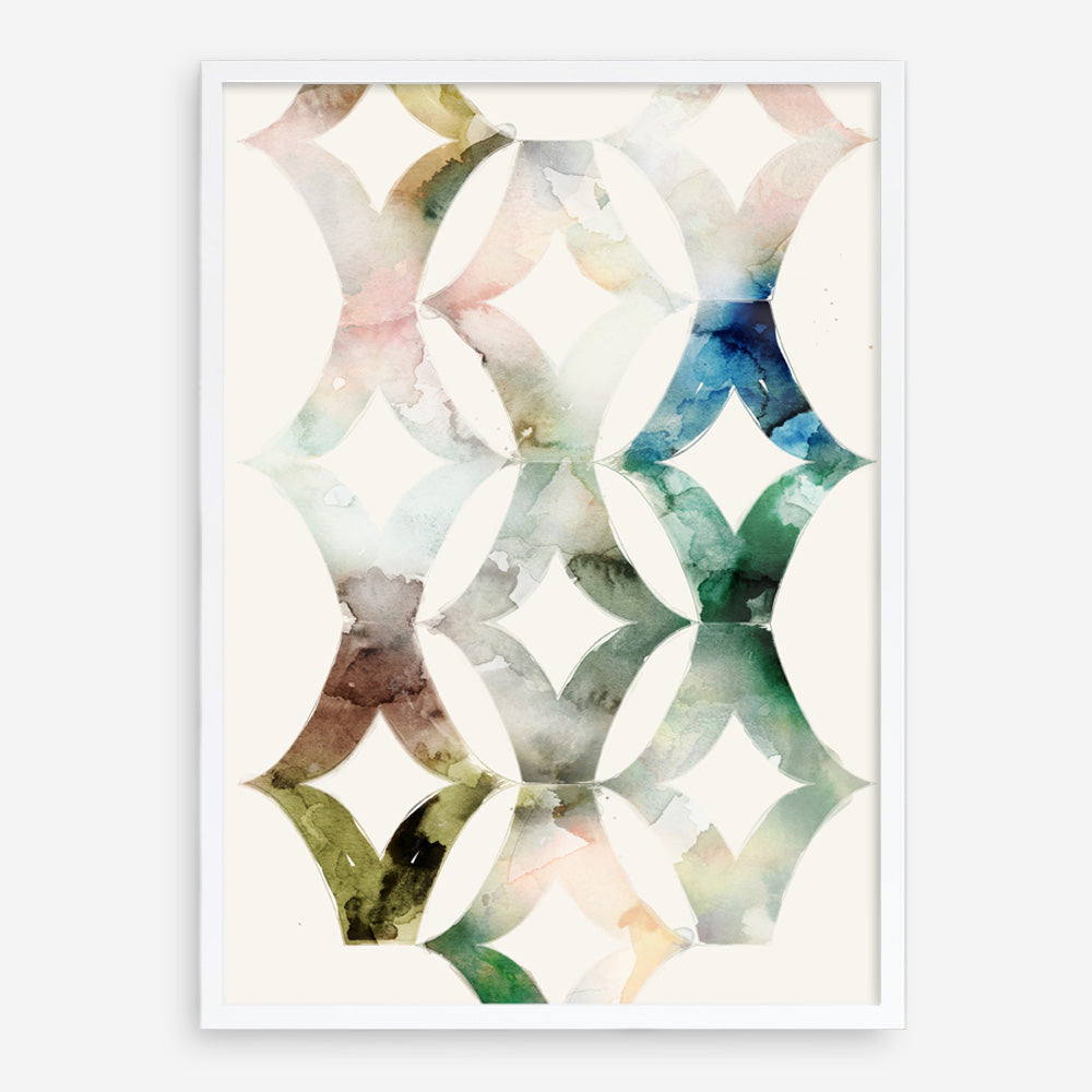 Shop Morocgraphic II Art Print a painted abstract themed wall art print from The Print Emporium wall artwork collection - Buy Australian made fine art painting style poster and framed prints for the home and your interior decor room, TPE-PC-SE216-AP