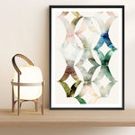 Shop Morocgraphic II Art Print a painted abstract themed wall art print from The Print Emporium wall artwork collection - Buy Australian made fine art painting style poster and framed prints for the home and your interior decor room, TPE-PC-SE216-AP