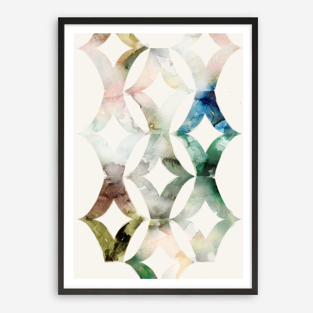 Shop Morocgraphic II Art Print a painted abstract themed wall art print from The Print Emporium wall artwork collection - Buy Australian made fine art painting style poster and framed prints for the home and your interior decor room, TPE-PC-SE216-AP