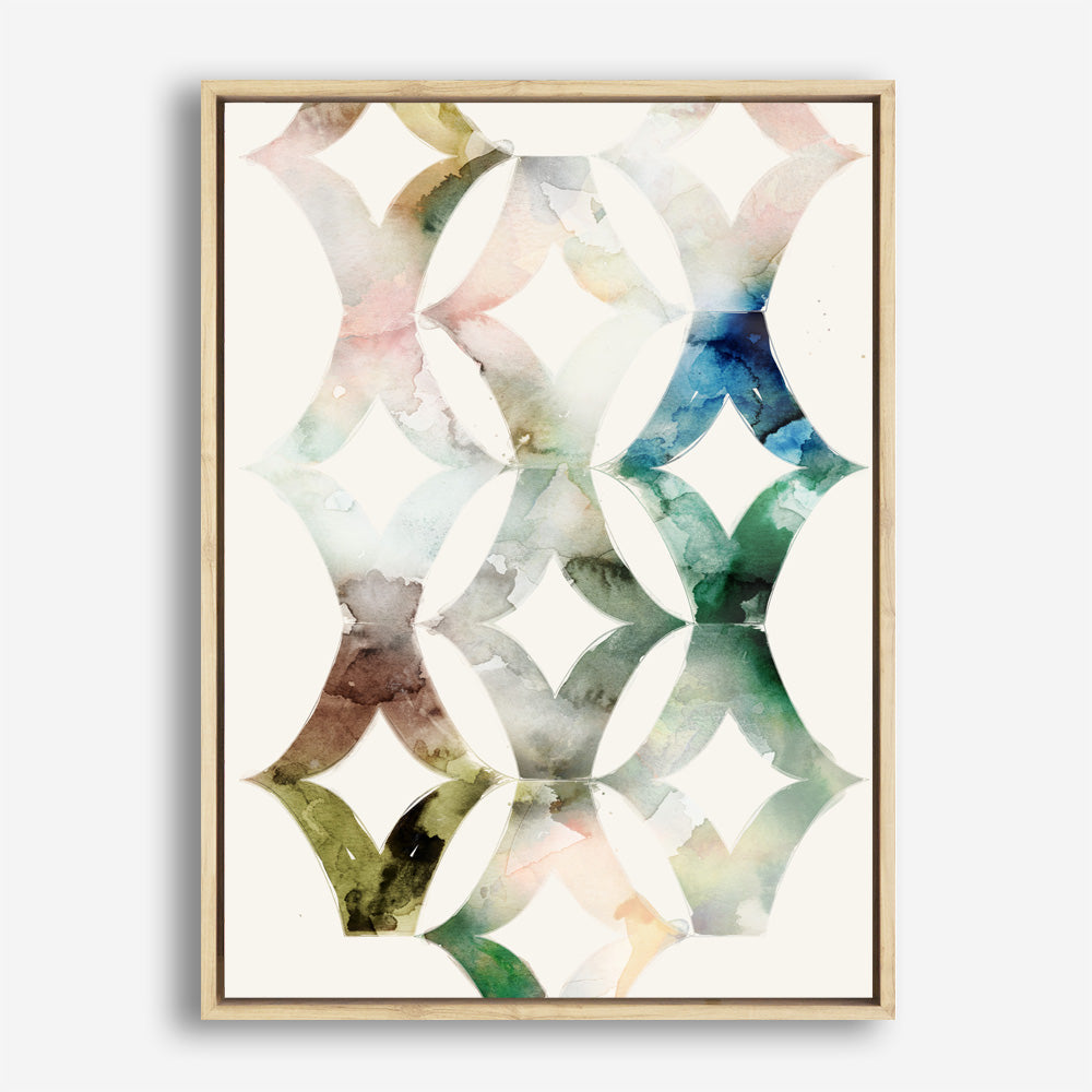 Shop Morocgraphic II Canvas Print a painted abstract themed framed canvas wall art print from The Print Emporium artwork collection - Buy Australian made fine art painting style stretched canvas prints for the home and your interior decor space, TPE-PC-SE216-CA-35X46-NF