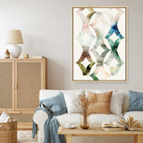 Shop Morocgraphic II Canvas Print a painted abstract themed framed canvas wall art print from The Print Emporium artwork collection - Buy Australian made fine art painting style stretched canvas prints for the home and your interior decor space, TPE-PC-SE216-CA-35X46-NF