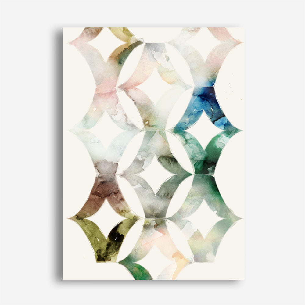 Shop Morocgraphic II Canvas Print a painted abstract themed framed canvas wall art print from The Print Emporium artwork collection - Buy Australian made fine art painting style stretched canvas prints for the home and your interior decor space, TPE-PC-SE216-CA-35X46-NF