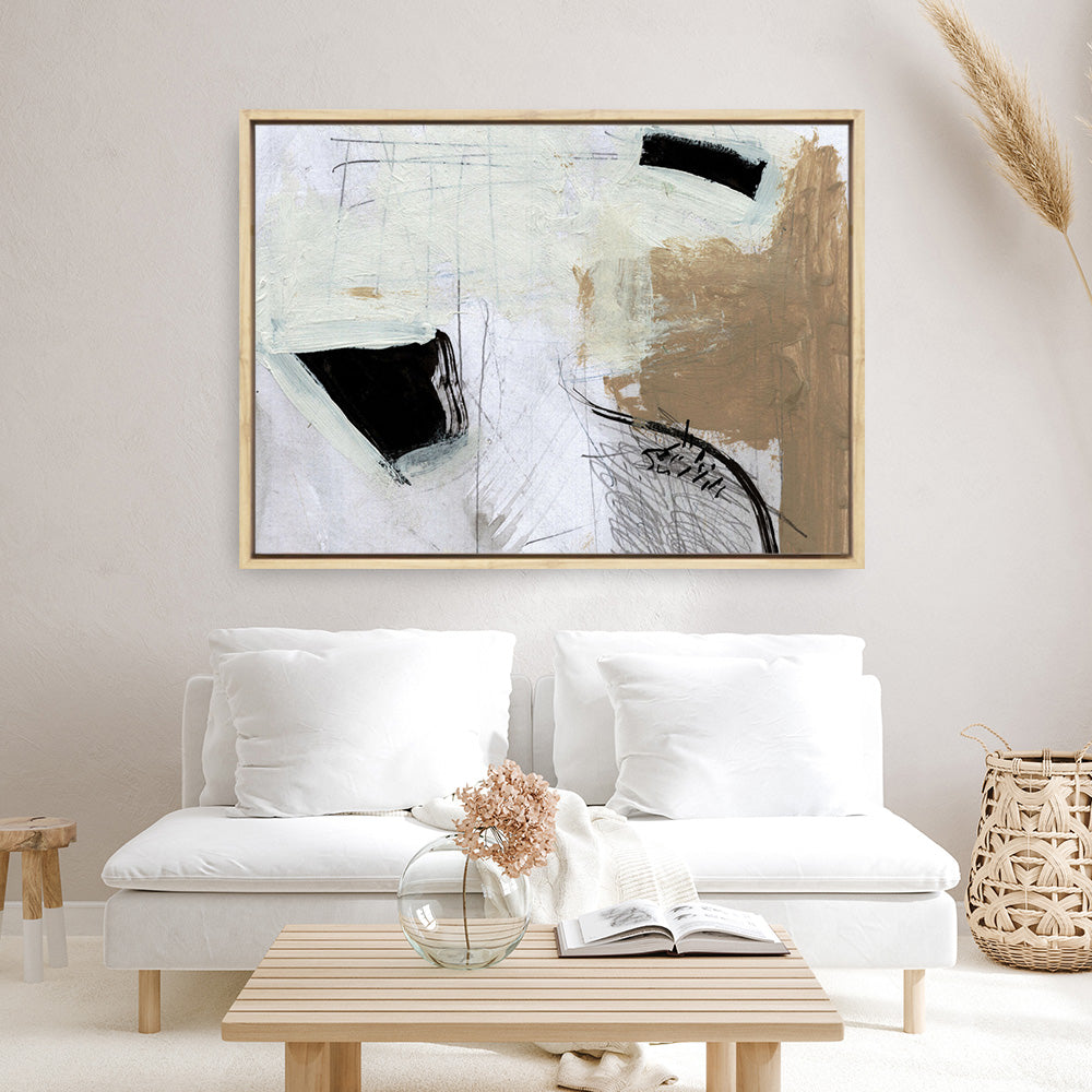 Shop Motion Canvas Print a painted abstract themed framed canvas wall art print from The Print Emporium artwork collection - Buy Australian made fine art painting style stretched canvas prints for the home and your interior decor space, TPE-DH-134-CA-35X46-NF