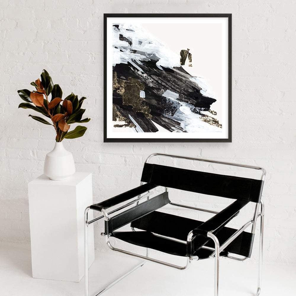 Shop Motion Waves (Square) Art Print a painted abstract themed wall art print from The Print Emporium wall artwork collection - Buy Australian made fine art painting style poster and framed prints for the home and your interior decor room, TPE-PC-LE176-AP