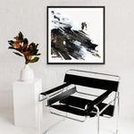 Shop Motion Waves (Square) Art Print a painted abstract themed wall art print from The Print Emporium wall artwork collection - Buy Australian made fine art painting style poster and framed prints for the home and your interior decor room, TPE-PC-LE176-AP