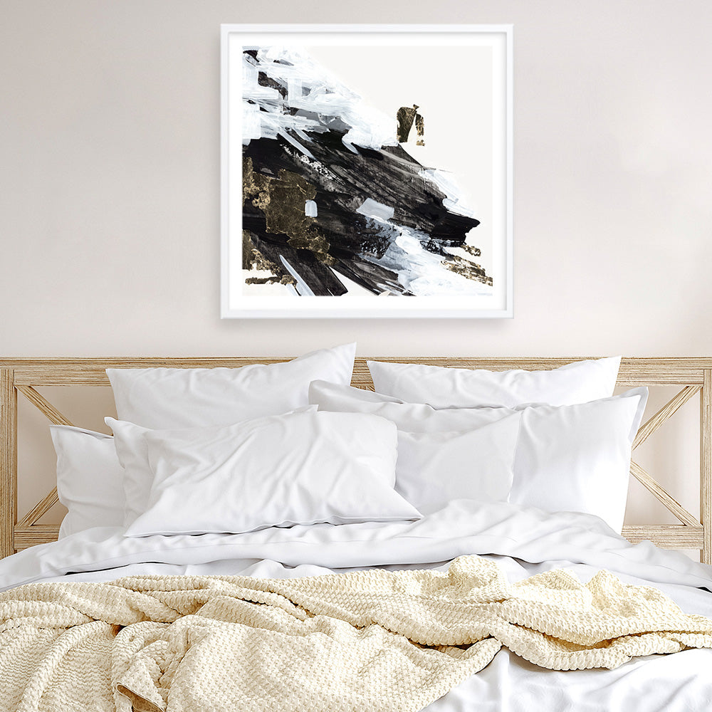 Shop Motion Waves (Square) Art Print a painted abstract themed wall art print from The Print Emporium wall artwork collection - Buy Australian made fine art painting style poster and framed prints for the home and your interior decor room, TPE-PC-LE176-AP