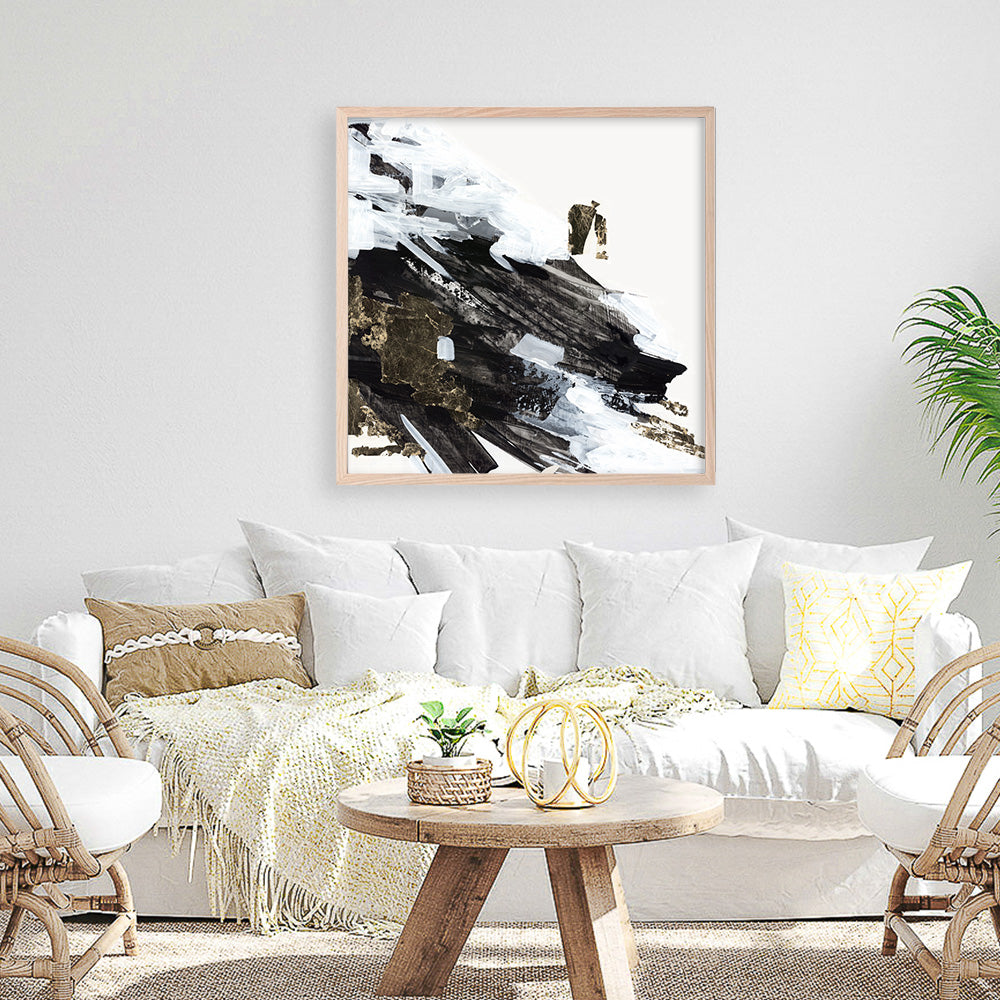 Shop Motion Waves (Square) Art Print a painted abstract themed wall art print from The Print Emporium wall artwork collection - Buy Australian made fine art painting style poster and framed prints for the home and your interior decor room, TPE-PC-LE176-AP