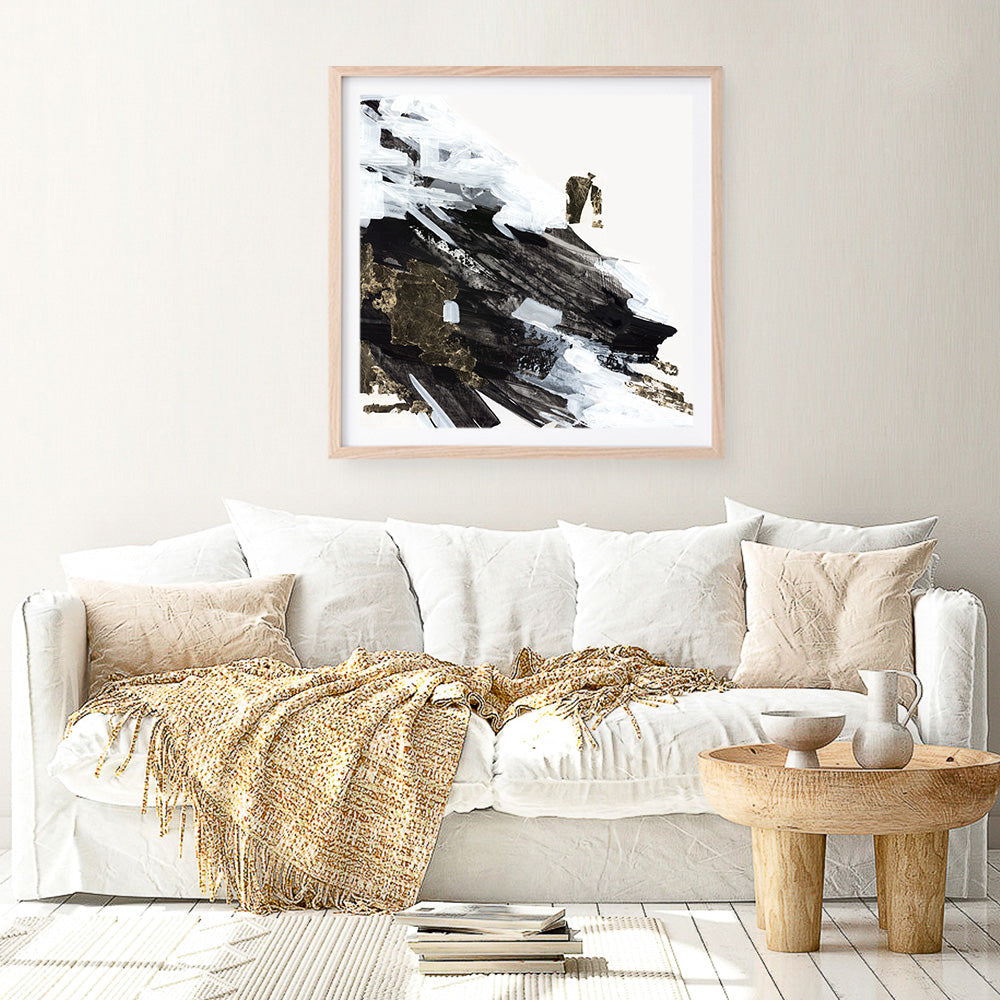 Shop Motion Waves (Square) Art Print a painted abstract themed wall art print from The Print Emporium wall artwork collection - Buy Australian made fine art painting style poster and framed prints for the home and your interior decor room, TPE-PC-LE176-AP