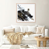 Shop Motion Waves (Square) Art Print a painted abstract themed wall art print from The Print Emporium wall artwork collection - Buy Australian made fine art painting style poster and framed prints for the home and your interior decor room, TPE-PC-LE176-AP