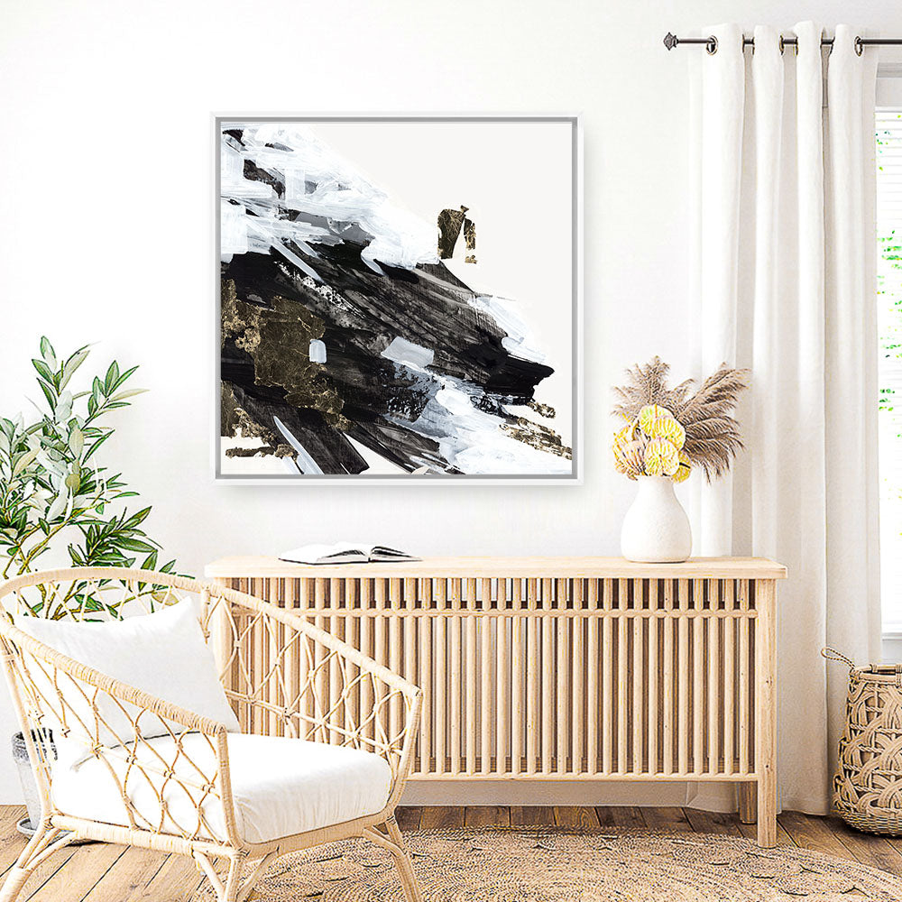 Shop Motion Waves (Square) Canvas Print a painted abstract themed framed canvas wall art print from The Print Emporium artwork collection - Buy Australian made fine art painting style stretched canvas prints for the home and your interior decor space, TPE-PC-LE176-CA-40X40-NF