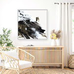 Shop Motion Waves (Square) Canvas Print a painted abstract themed framed canvas wall art print from The Print Emporium artwork collection - Buy Australian made fine art painting style stretched canvas prints for the home and your interior decor space, TPE-PC-LE176-CA-40X40-NF