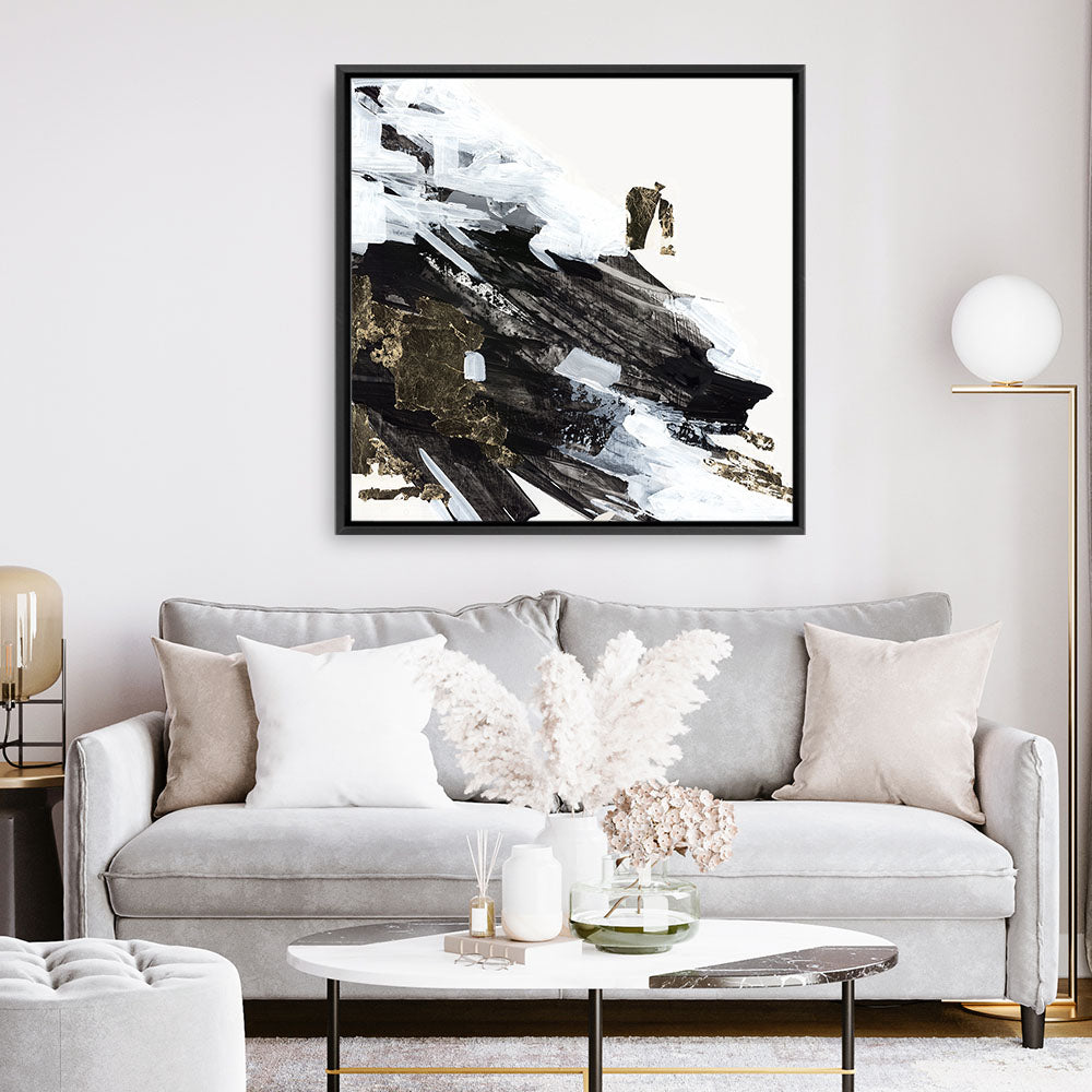 Shop Motion Waves (Square) Canvas Print a painted abstract themed framed canvas wall art print from The Print Emporium artwork collection - Buy Australian made fine art painting style stretched canvas prints for the home and your interior decor space, TPE-PC-LE176-CA-40X40-NF