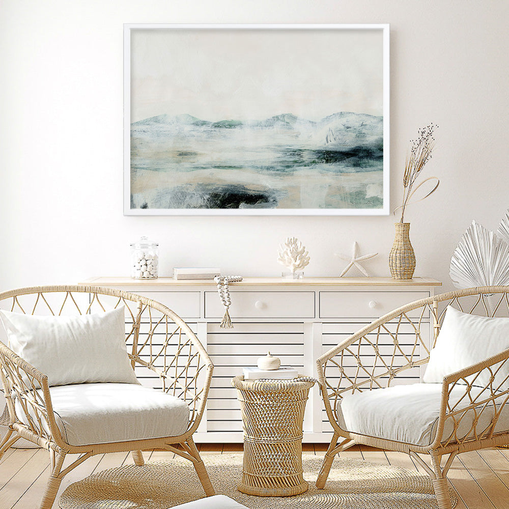 Shop Mountain Air Art Print a painted abstract themed wall art print from The Print Emporium wall artwork collection - Buy Australian made fine art painting style poster and framed prints for the home and your interior decor room, TPE-DH-135-AP