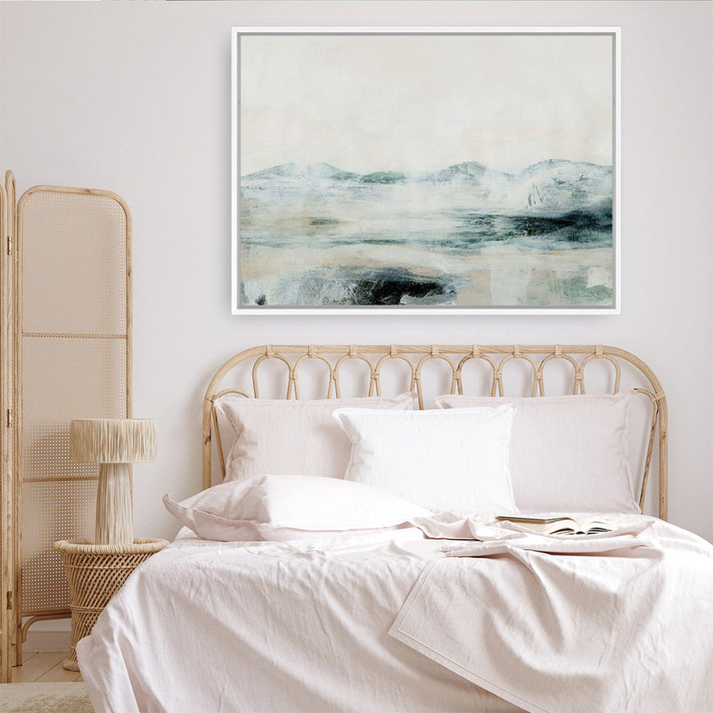 Shop Mountain Air Canvas Print a painted abstract themed framed canvas wall art print from The Print Emporium artwork collection - Buy Australian made fine art painting style stretched canvas prints for the home and your interior decor space, TPE-DH-135-CA-35X46-NF