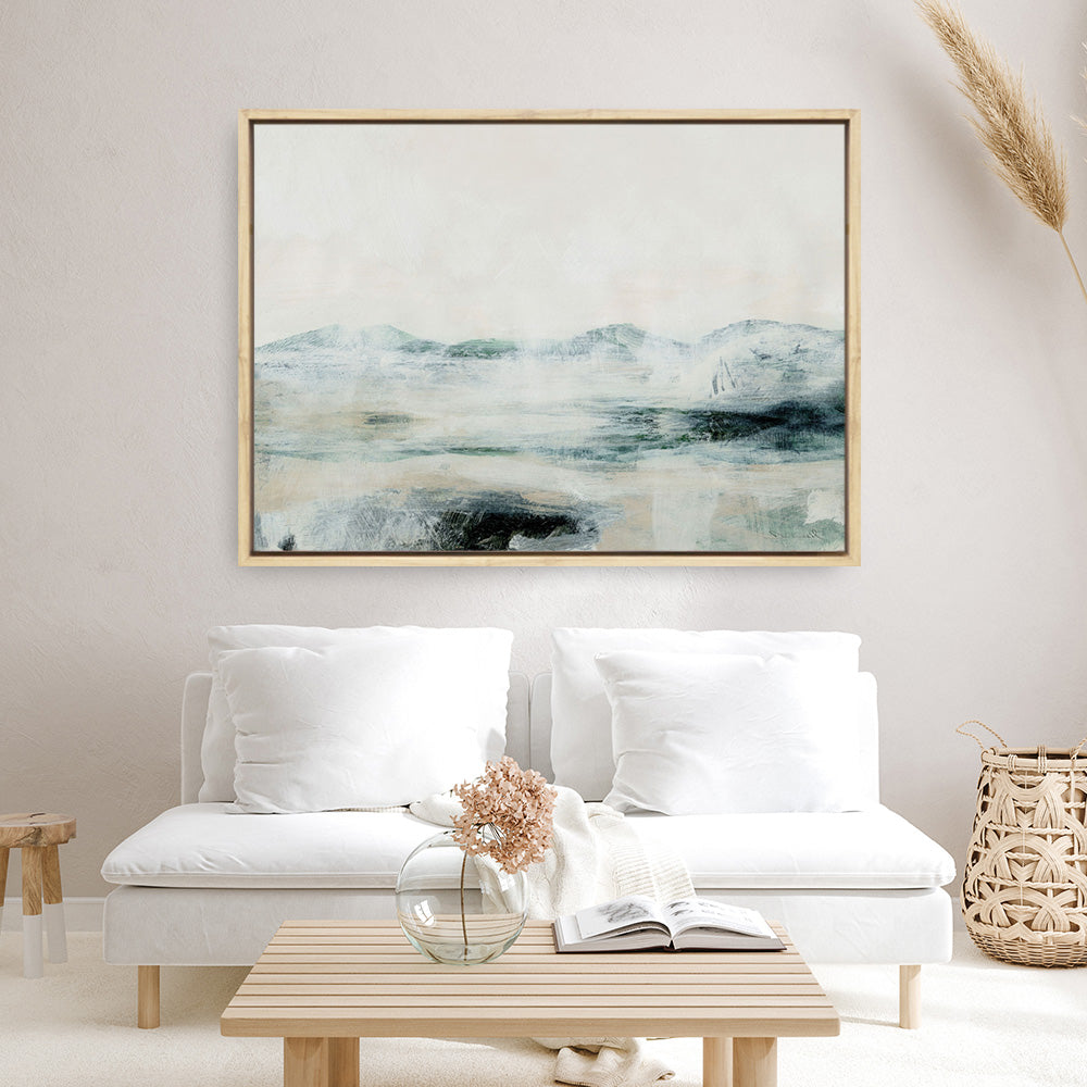 Shop Mountain Air Canvas Print a painted abstract themed framed canvas wall art print from The Print Emporium artwork collection - Buy Australian made fine art painting style stretched canvas prints for the home and your interior decor space, TPE-DH-135-CA-35X46-NF