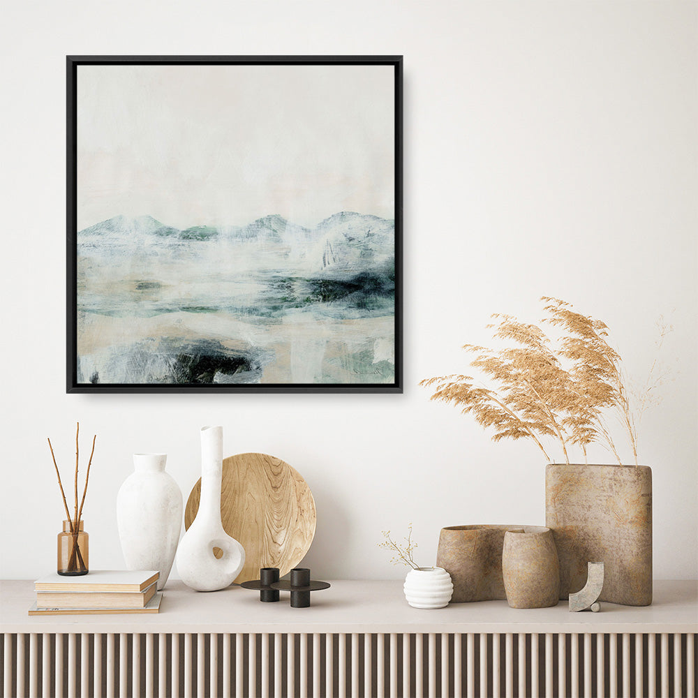 Shop Mountain Air (Square) Canvas Print a painted abstract themed framed canvas wall art print from The Print Emporium artwork collection - Buy Australian made fine art painting style stretched canvas prints for the home and your interior decor space, TPE-DH-219-CA-40X40-NF