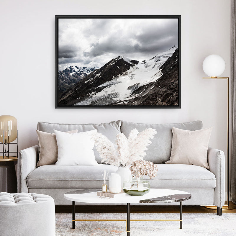 Shop Mountain Cap Photo Canvas Print a photography framed stretched canvas print from The Print Emporium wall artwork collection - Buy Australian made prints for the home and your interior decor space, TPE-090-CA-35X46-NF