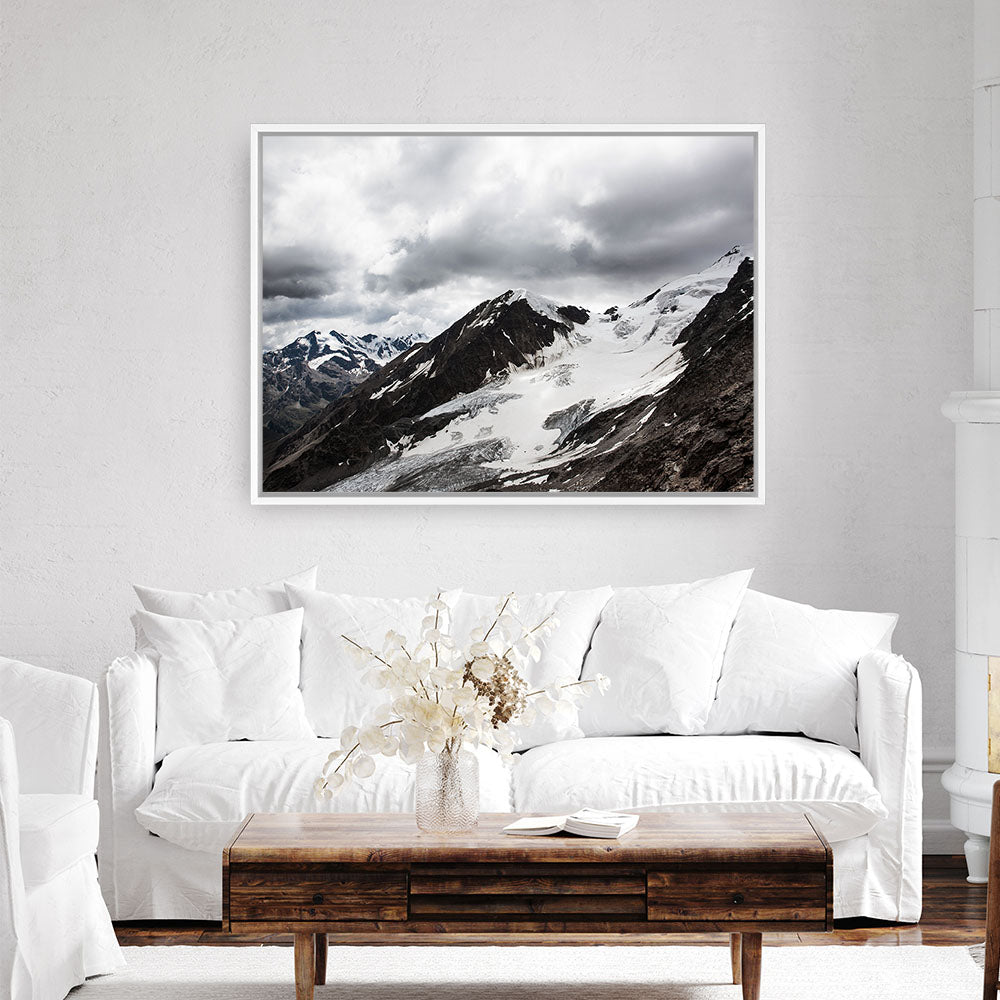 Shop Mountain Cap Photo Canvas Print a photography framed stretched canvas print from The Print Emporium wall artwork collection - Buy Australian made prints for the home and your interior decor space, TPE-090-CA-35X46-NF