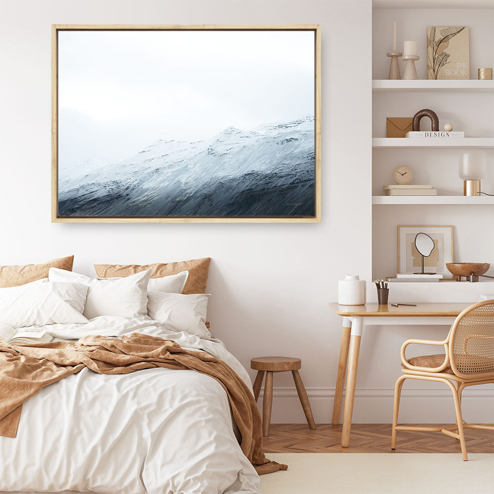 Shop Mountain Gradient Canvas Print a painted abstract themed framed canvas wall art print from The Print Emporium artwork collection - Buy Australian made fine art painting style stretched canvas prints for the home and your interior decor space, TPE-WA-69904-CA-35X46-NF