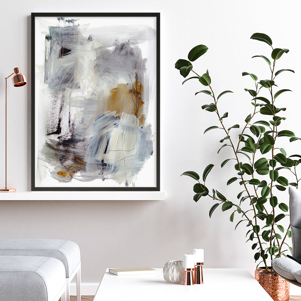 Shop Mountain Mist I Art Print a painted abstract themed wall art print from The Print Emporium wall artwork collection - Buy Australian made fine art painting style poster and framed prints for the home and your interior decor room, TPE-PC-HN112-AP