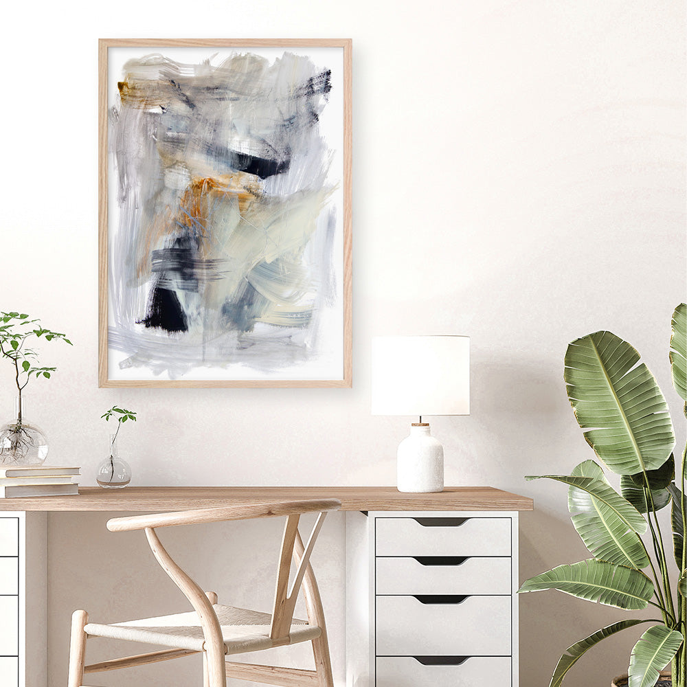 Shop Mountain Mist II Art Print a painted abstract themed wall art print from The Print Emporium wall artwork collection - Buy Australian made fine art painting style poster and framed prints for the home and your interior decor room, TPE-PC-HN113-AP