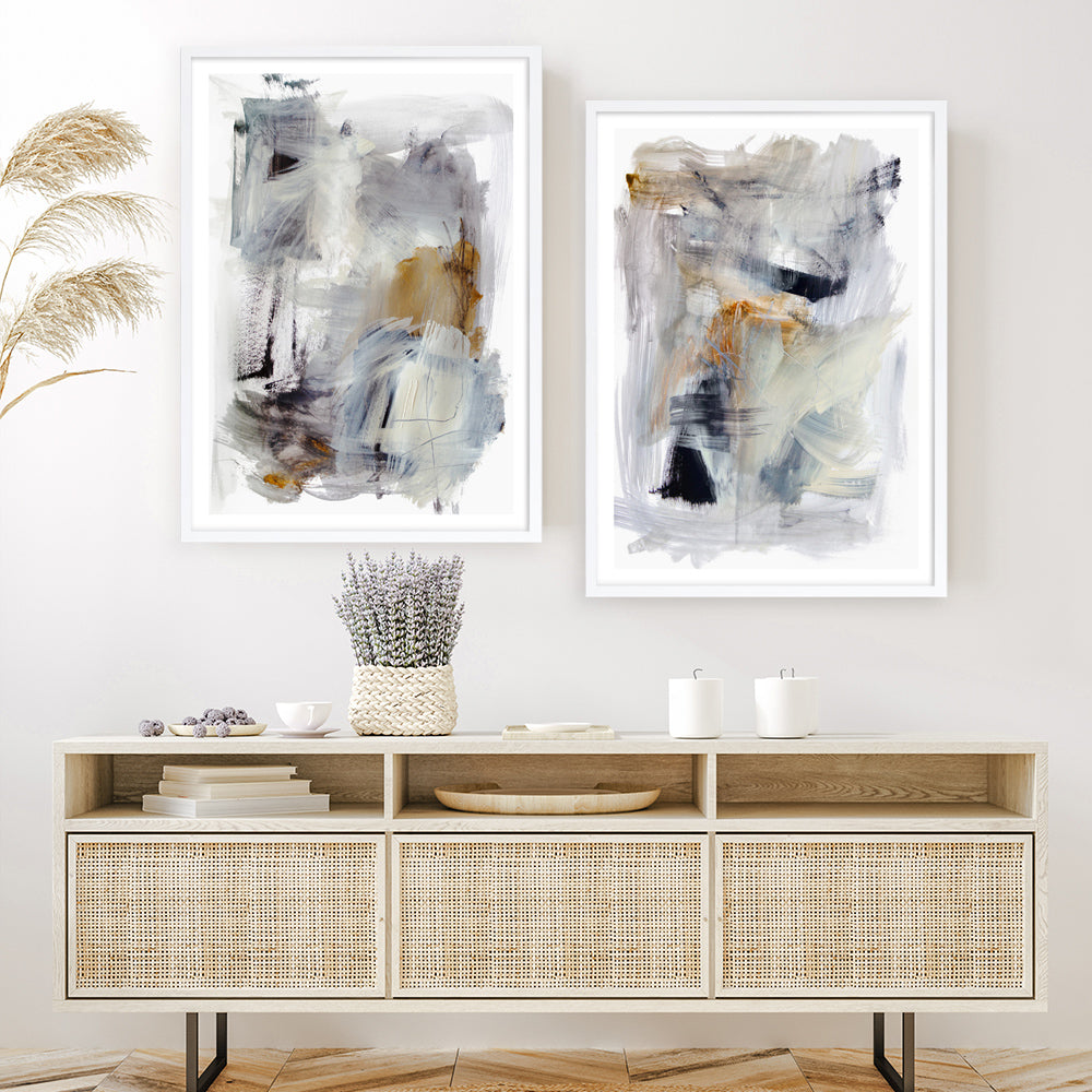 Shop Mountain Mist II Art Print a painted abstract themed wall art print from The Print Emporium wall artwork collection - Buy Australian made fine art painting style poster and framed prints for the home and your interior decor room, TPE-PC-HN113-AP