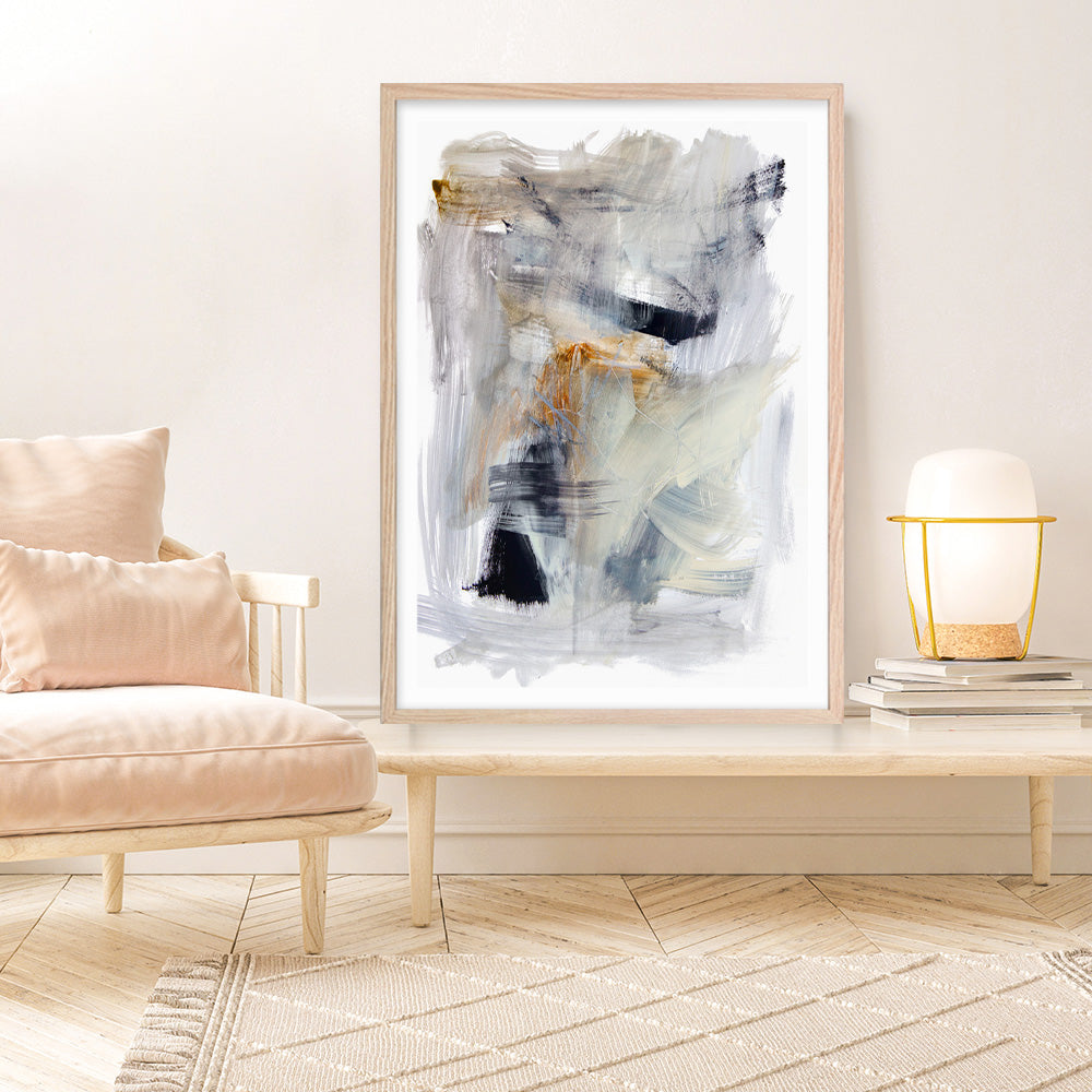 Shop Mountain Mist II Art Print a painted abstract themed wall art print from The Print Emporium wall artwork collection - Buy Australian made fine art painting style poster and framed prints for the home and your interior decor room, TPE-PC-HN113-AP