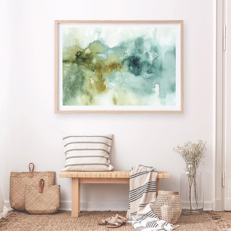 Shop My Greenhouse Abstract I Art Print a painted abstract themed wall art print from The Print Emporium wall artwork collection - Buy Australian made fine art painting style poster and framed prints for the home and your interior decor room, TPE-WA-32086-AP