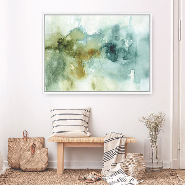 Shop My Greenhouse Abstract I Canvas Print a painted abstract themed framed canvas wall art print from The Print Emporium artwork collection - Buy Australian made fine art painting style stretched canvas prints for the home and your interior decor space, TPE-WA-32086-CA-35X46-NF