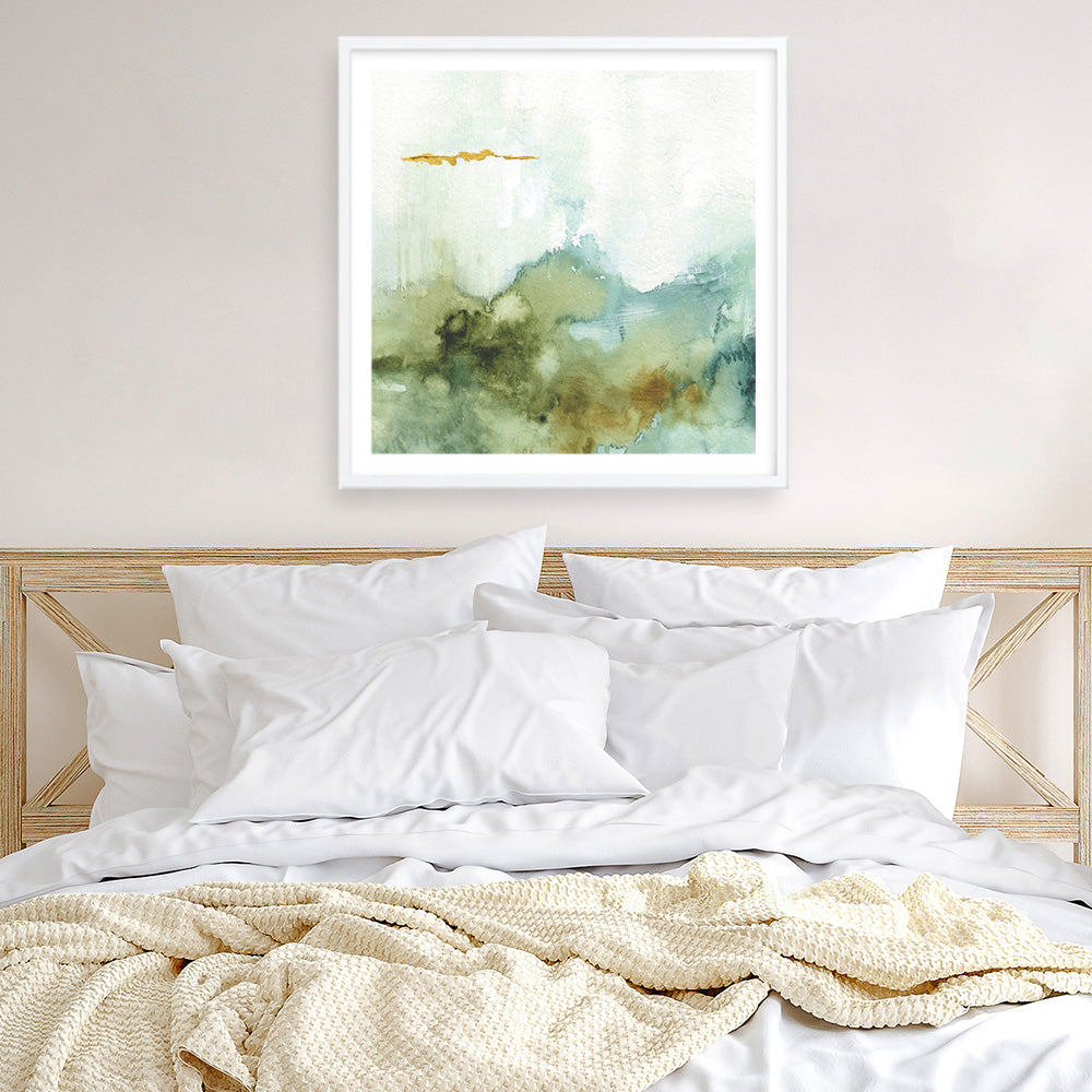 Shop My Greenhouse Abstract III (Square) Art Print a painted abstract themed wall art print from The Print Emporium wall artwork collection - Buy Australian made fine art painting style poster and framed prints for the home and your interior decor room, TPE-WA-22226-AP