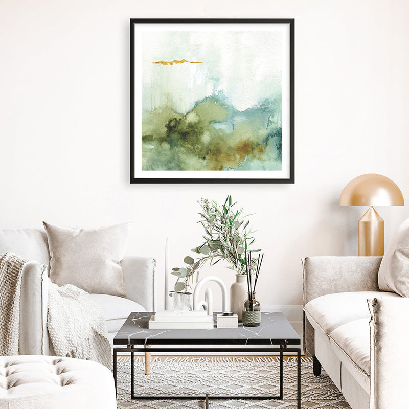Shop My Greenhouse Abstract III (Square) Art Print a painted abstract themed wall art print from The Print Emporium wall artwork collection - Buy Australian made fine art painting style poster and framed prints for the home and your interior decor room, TPE-WA-22226-AP