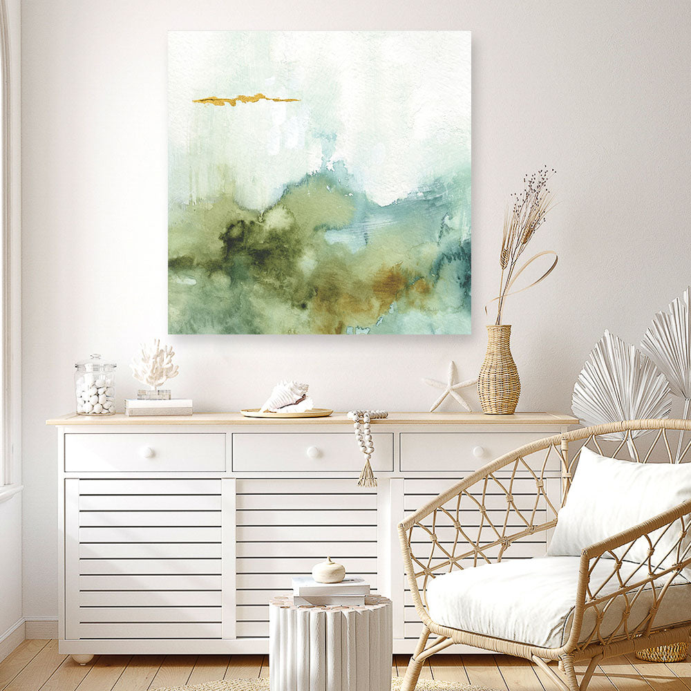 Shop My Greenhouse Abstract III (Square) Canvas Print a painted abstract themed framed canvas wall art print from The Print Emporium artwork collection - Buy Australian made fine art painting style stretched canvas prints for the home and your interior decor space, TPE-WA-22226-CA-40X40-NF